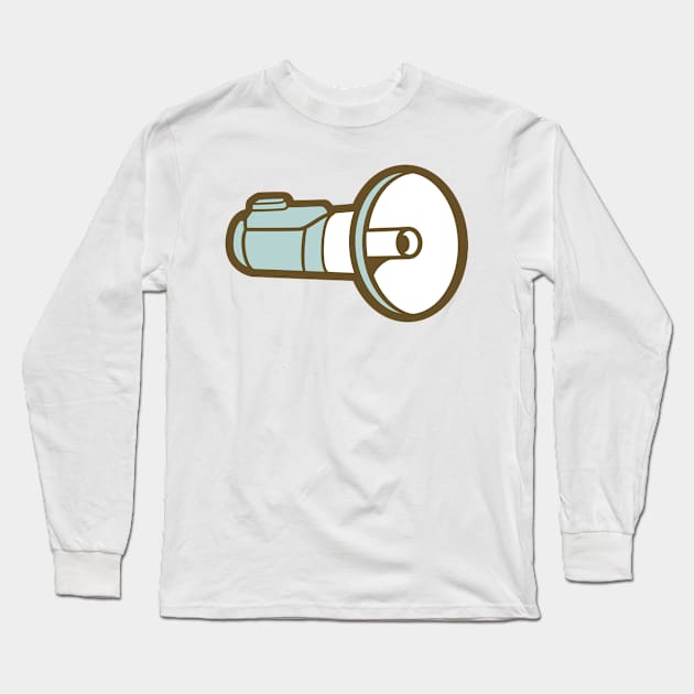 Megaphone microphone Long Sleeve T-Shirt by ShirtyLife